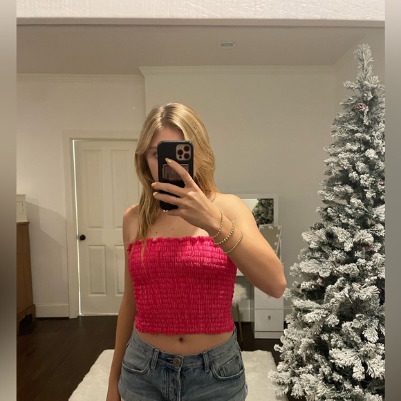 Pink House of Wallace Tube Top S - Picture 1 of 4